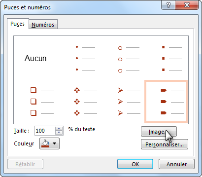 Insérer et formater texte